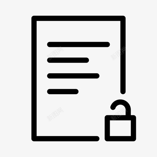 解锁文档解锁文件保险箱图标svg_新图网 https://ixintu.com 保险箱 分类 平滑线文件夹 文件夹 私人 纸张 解锁文件 解锁文档 访问 重要