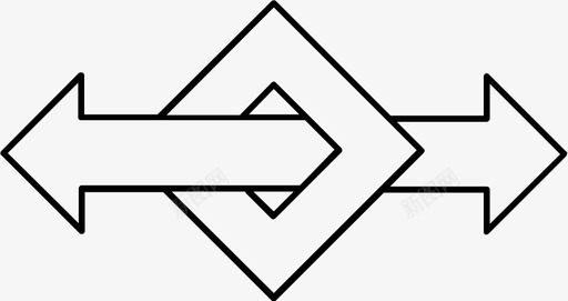 发散通过分离图标svg_新图网 https://ixintu.com 偏差 分离 双向 发散 变体 图表 散度 洞 箭头 路径 通过