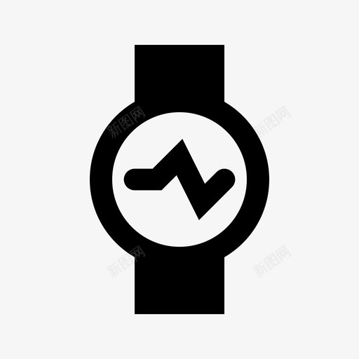 心率表脉搏保持器跟踪器图标svg_新图网 https://ixintu.com fitbit 健康 健身 健身健康 心率表 心脏监护仪 数据保存器 智能手表 脉搏保持器 跟踪器 运动