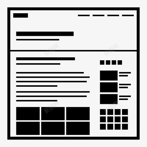 网站关于页面网页网页内容布局图标svg_新图网 https://ixintu.com 互联网 商业 在线 用户体验 电子商务 线框 网站关于页面 网站线框图标v2 网页内容布局 网页设计