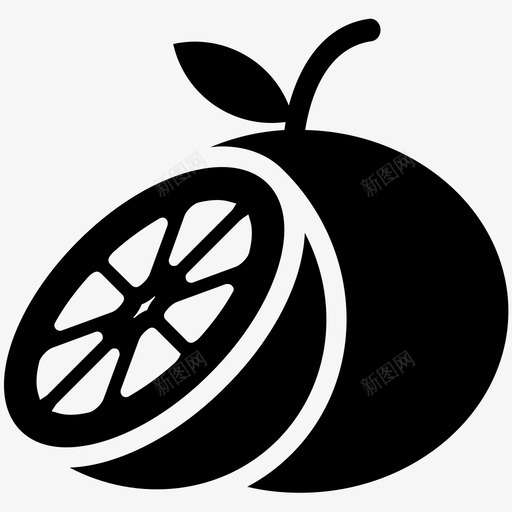 橙色饮食食物图标svg_新图网 https://ixintu.com 健康 健康食品 橙色 水果 营养 零食 食物 食物酷载体图标 饮食
