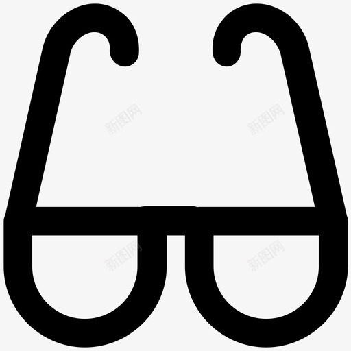 眼镜衣服大胆的线条图标svg_新图网 https://ixintu.com 眼镜 衣服大胆的线条图标