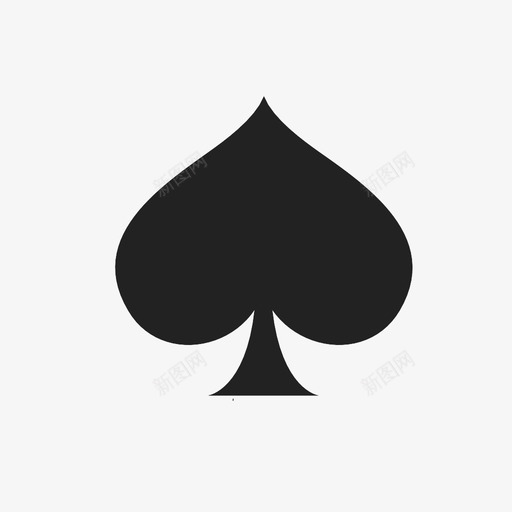 黑桃扑克扑克牌图标svg_新图网 https://ixintu.com 21点 乐趣 扑克 扑克牌 桥牌 西装 黑桃