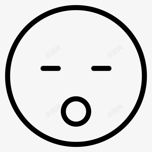 惊讶化身表情图标svg_新图网 https://ixintu.com 化身 哈欠 平滑的情绪 情绪 惊讶 表情 震惊