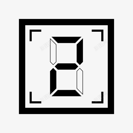 记分牌二数字设定图标svg_新图网 https://ixintu.com 数字设定 记分牌二