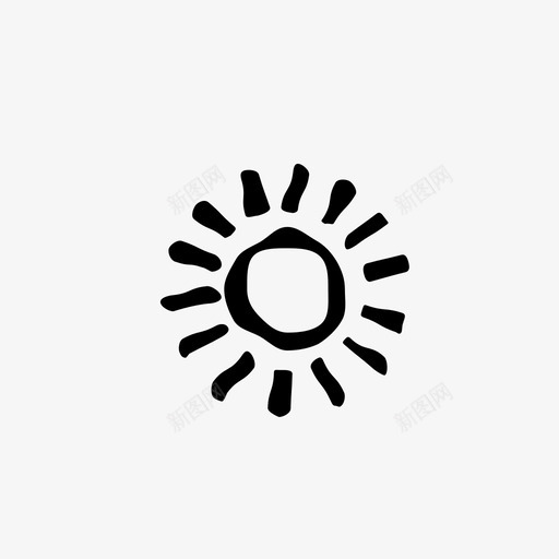 太阳天气状况晴天图标svg_新图网 https://ixintu.com 中午 亮度 光合作用 夏天 天气状况 天气预报 太阳 太阳能 晴天 白天光线 皱缩天气