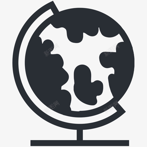 桌面地球仪商务和办公图标svg_新图网 https://ixintu.com 商务和办公图标 桌面地球仪