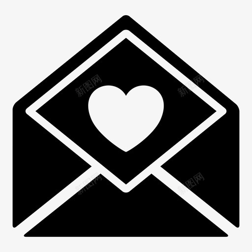 情书甜蜜浪漫图标svg_新图网 https://ixintu.com 信封 命运 心 情书 情人节 情人节1 情侣 欢乐 浪漫 甜蜜 留言 邮件