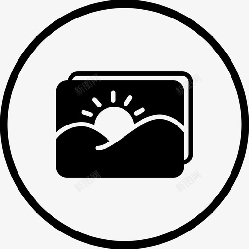 画廊相册gallary图标svg_新图网 https://ixintu.com gallary 图像 图像和视频 图片 照片 画廊 相册 缩略图 视频图像 风景