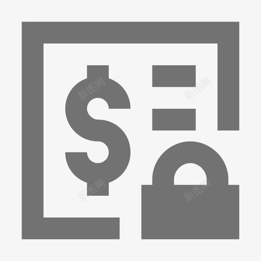 货币安全金融材料标图标svg_新图网 https://ixintu.com 货币安全 金融材料设计图标