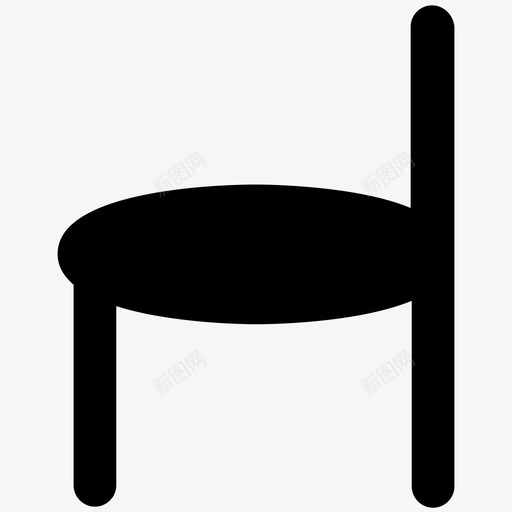儿童座椅小短图标svg_新图网 https://ixintu.com 儿童座椅 办公椅 娇小 家具 小 小尺寸 座椅 建筑和家具大胆的实心图标 短 餐椅