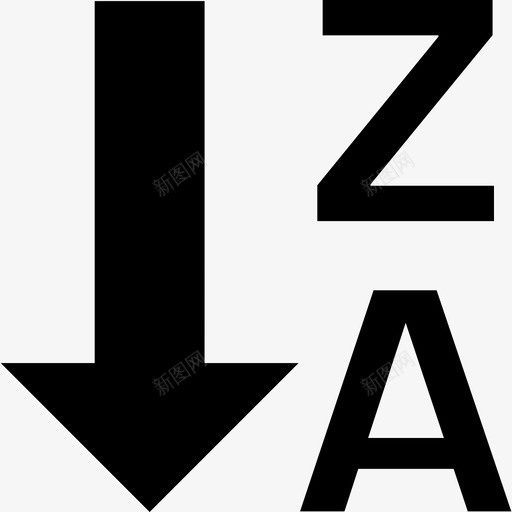 按字母顺序排列界面符号要素图标svg_新图网 https://ixintu.com 按字母顺序排列 按字母顺序排列界面符号 要素