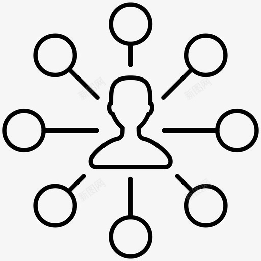 网络系统软件图标svg_新图网 https://ixintu.com partnernetwork线路图标 wifi 共享 商务 宽带 社交 系统 网络 计算机工作 软件 销售