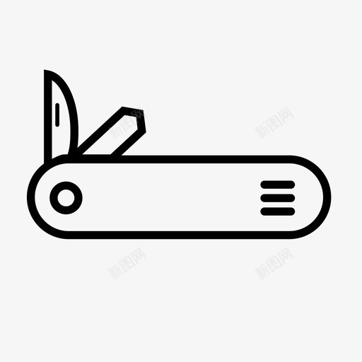 小刀刀片童子军图标svg_新图网 https://ixintu.com 刀 刀片 切割 小刀 工具 童子军 纳瓦贾 野营
