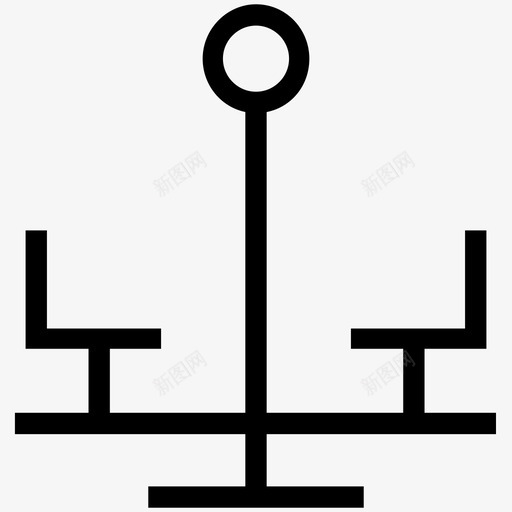 旋转椅公园线图标svg_新图网 https://ixintu.com 公园线图标 旋转椅