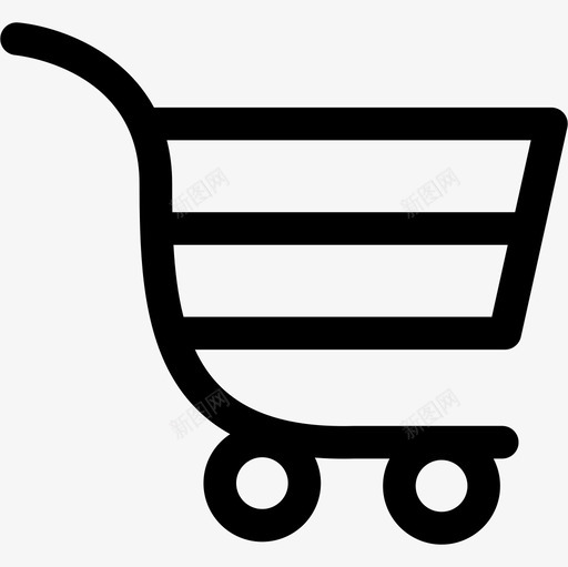 横条购物车商业购物商店图标svg_新图网 https://ixintu.com 商业 横条购物车 购物商店