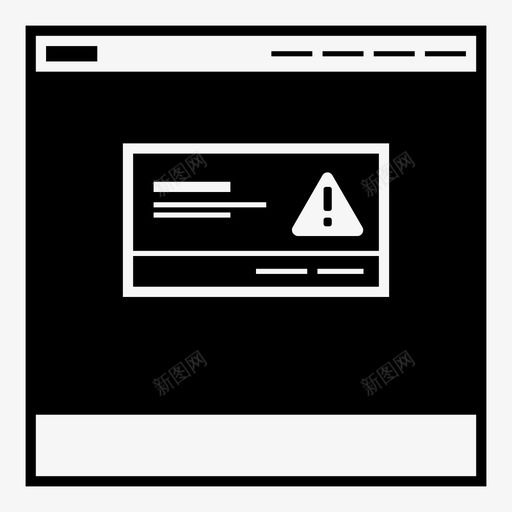 网站警告对话框网页错误线框图标svg_新图网 https://ixintu.com 用户体验 线框 网站线框图标v2 网站警告对话框 网站错误 网页 网页设计 网页错误