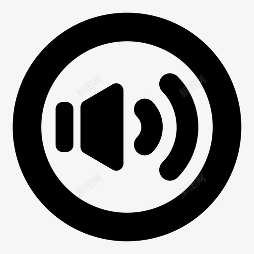 扬声器音量音量增大低音炮图标svg_新图网 https://ixintu.com 低音炮 声音 媒体 扬声器音量 播放控制 聚会 音乐 音量 音量增大 音频