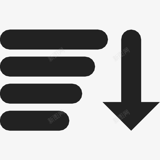 顺序结构排序图标svg_新图网 https://ixintu.com 列表 命令 排列 排序 模式 界面 组织 结构 购买某物 顺序