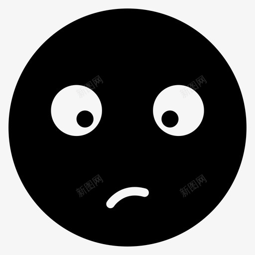 不确定质疑脸图标svg_新图网 https://ixintu.com 不确定 化身 困惑 情绪 挣扎 斜眼 流畅的情绪 焦虑 脸 表情 质疑