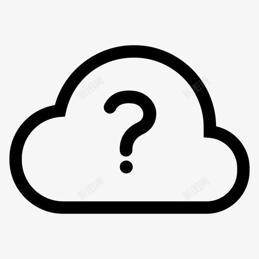 云问题疑惑思考图标svg_新图网 https://ixintu.com 云问题 信息 修改 停止 回答 思考 疑惑 谜团
