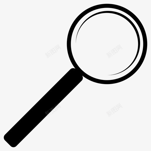 放大镜搜索对象图标svg_新图网 https://ixintu.com 发现 对象 展示件 搜索 放大镜 文章 材料 物品 福尔摩斯