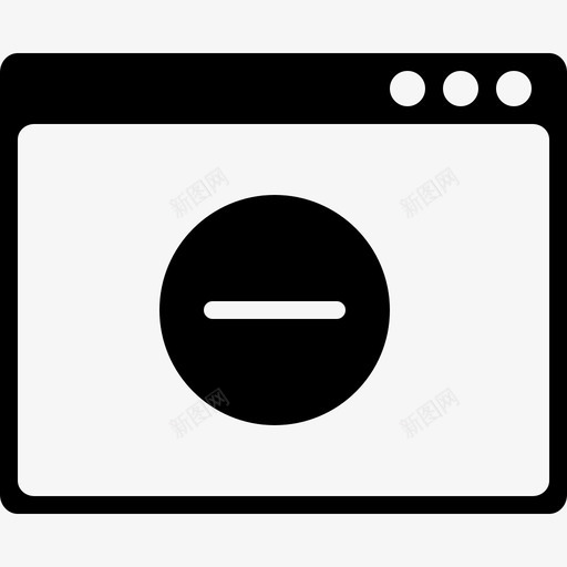 删除实心窗布局图标svg_新图网 https://ixintu.com 删除 实心窗布局