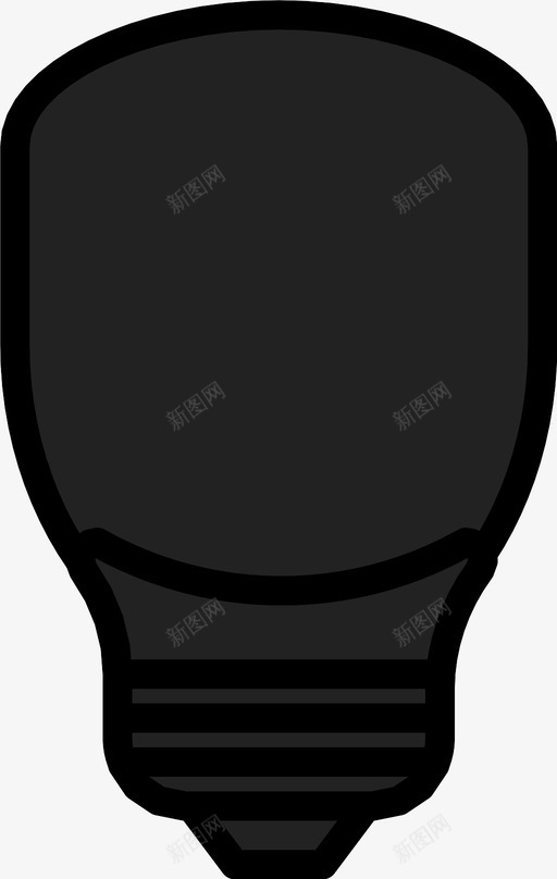 led灯泡照明灯图标svg_新图网 https://ixintu.com led灯泡 天花板 灯 照明 瓦 能量
