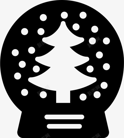 雪假日实心地球仪图标svg_新图网 https://ixintu.com 实心地球仪 雪假日