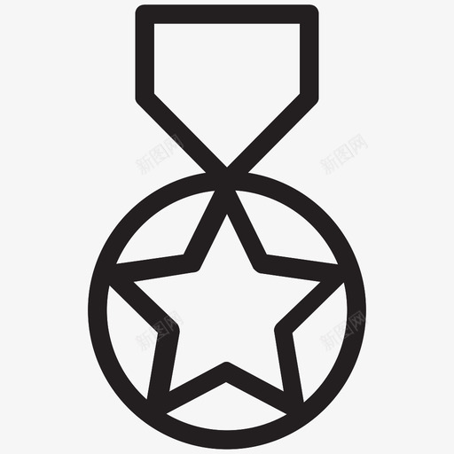 明星奖章搜索引擎优化和营销图标svg_新图网 https://ixintu.com 搜索引擎优化和营销图标 明星奖章