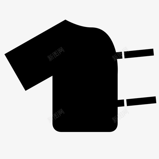 plastron白色服装图标svg_新图网 https://ixintu.com plastron 击剑 套装 安全 服装 男 白色 腋下保护器 花式 衣服 防护