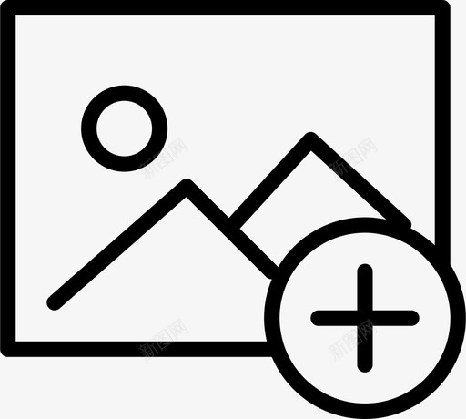 添加照片绘画图标svg_新图网 https://ixintu.com 交互 单击 图像 添加图片 照片 粉碎图标交互轮廓 绘画 选择 鼠标