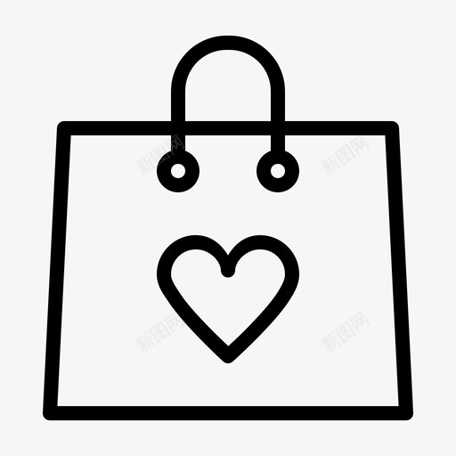 购物袋采购产品图标svg_新图网 https://ixintu.com 产品 处理 情人节 情人节线路 携带 物品 购物袋 采购
