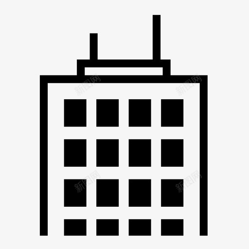摩天大楼塔楼高楼图标svg_新图网 https://ixintu.com 后部 城市 塔楼 天际线 建筑物 摩天大楼 脚手架 詹尼 顶部 高楼