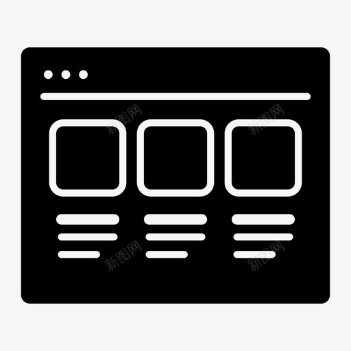 网站www技术图标svg_新图网 https://ixintu.com www 万维网 互联网 域 技术 数据 网站 网络 计算机