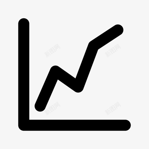 折线图可视数据股票图标svg_新图网 https://ixintu.com 亏损 利润 可视数据 名片 图形 工作 折线图 数字 股票