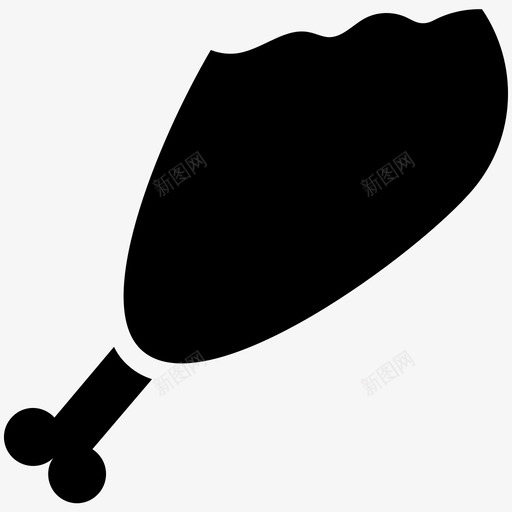 鸡腿大腿肉腿块图标svg_新图网 https://ixintu.com 咬 大腿肉 美味 腿块 食物 食物酷向量图标 鸡肉块 鸡腿