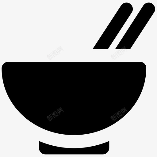 中餐美食大胆的固体图标svg_新图网 https://ixintu.com 中餐 美食大胆的固体图标