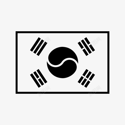 韩国国旗亚洲东方图标svg_新图网 https://ixintu.com 东方 亚洲 国家 更多旗帜 朝鲜文 泡菜 韩国 韩国国旗 首尔