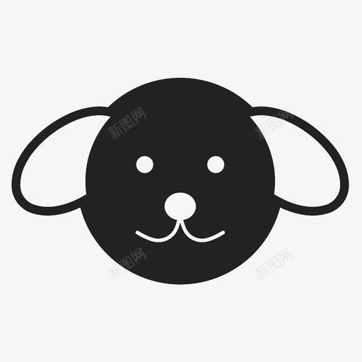 狗野生动物小狗图标svg_新图网 https://ixintu.com 动物 动物园 动物群 吠叫 宠物 小狗 犬科 狗 猎犬 野生动物