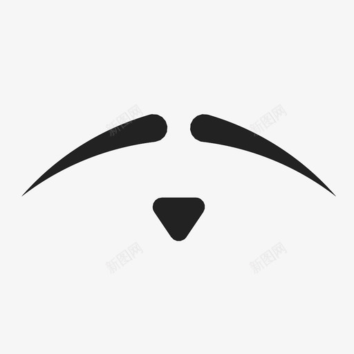 胡子眼睛脸图标svg_新图网 https://ixintu.com 人 眼睛 胡子 脸