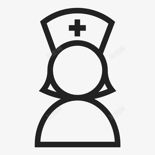 护士脉搏医疗图标svg_新图网 https://ixintu.com 健康 医疗 医院 护士 护理人员 检查 治疗 脉搏 血压