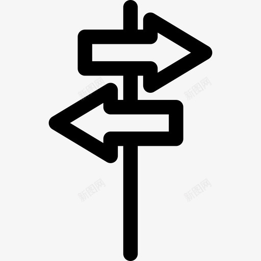 薄柱上的左右箭头灯塔图标svg_新图网 https://ixintu.com 灯塔 薄柱上的左右箭头