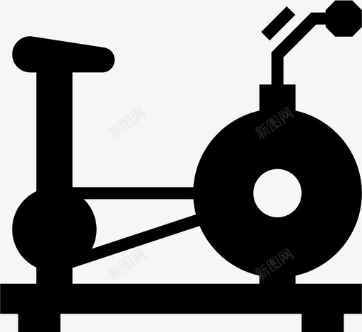 固定自行车汗水运动图标svg_新图网 https://ixintu.com 健身 健身房 固定自行车 旋转 有氧运动 汗水 能量 跑步 运动