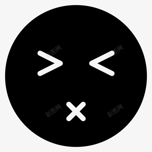 双唇紧闭无语沉默图标svg_新图网 https://ixintu.com 化身 双唇紧闭 妈妈 情感 承诺 无语 沉默 流畅的情感 紧致 脸 表情