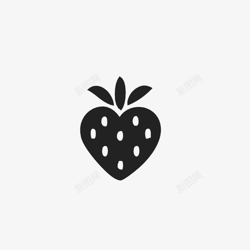 草莓之恋图标svg_新图网 https://ixintu.com 草莓之恋