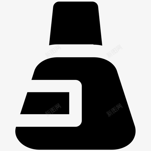 指甲油衣服大胆的固体图标svg_新图网 https://ixintu.com 指甲油 衣服大胆的固体图标