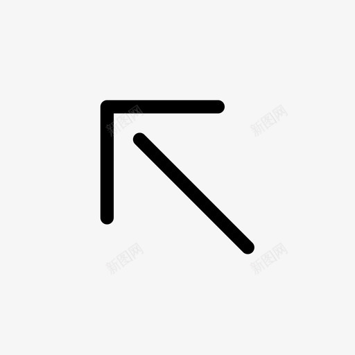 左上漫游标志图标svg_新图网 https://ixintu.com 前进 左上 慢跑 指针 标志 漫游 箭头 线条图标ui 跑步 路线 进度