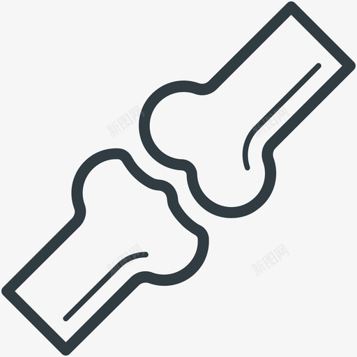 骨关节医学和健康向量线图标svg_新图网 https://ixintu.com 医学和健康向量线图标 骨关节