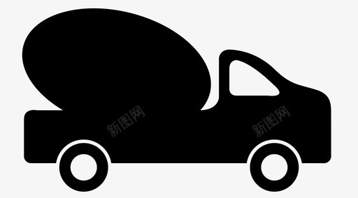 混凝土运输车钻井车汽车图标svg_新图网 https://ixintu.com 优质混凝土 搅拌机 普通卡车 汽车 混凝土运输车 精品车 钻井车 黑色卡车